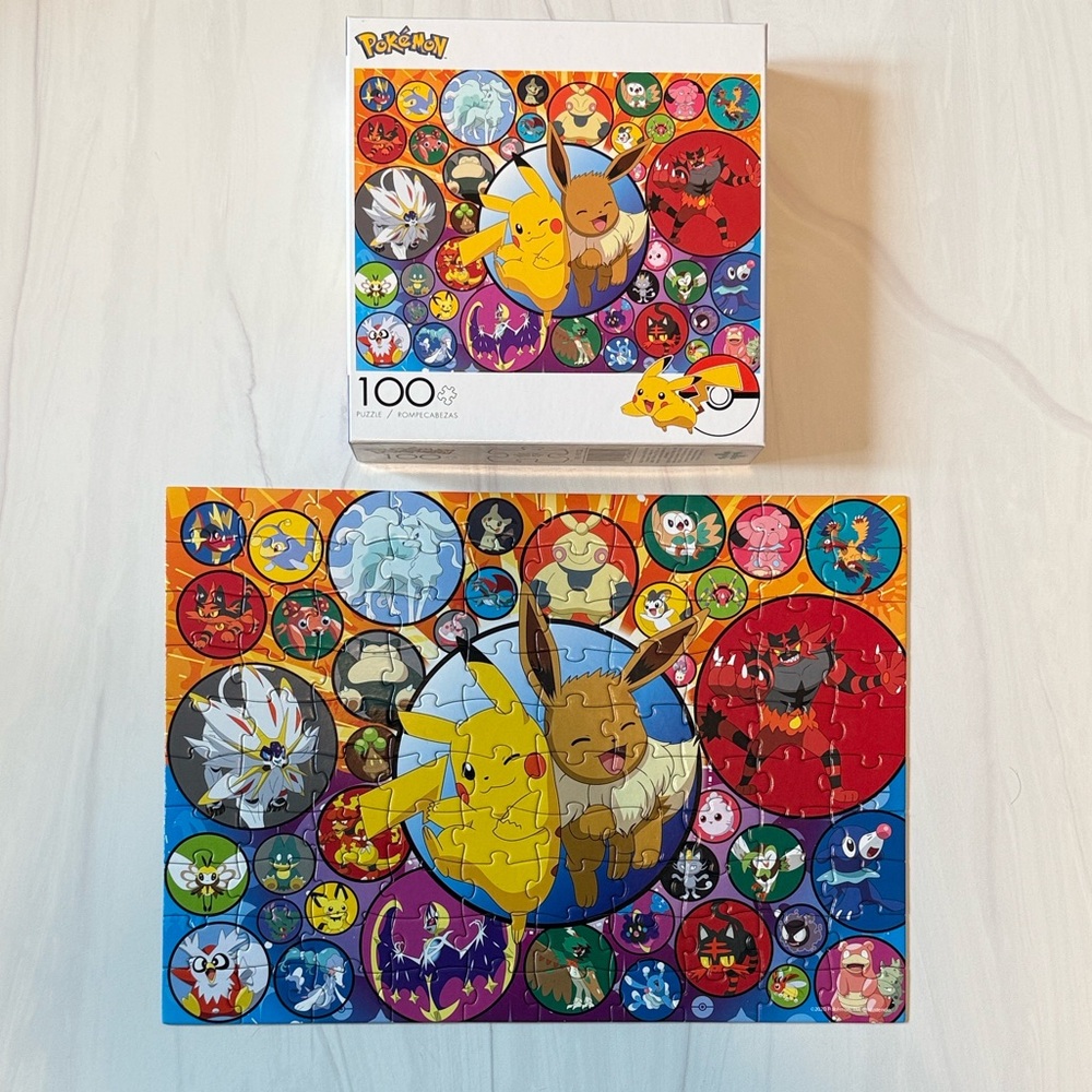 Pokemon Vibrant Puzzle with Pikachu and Friends